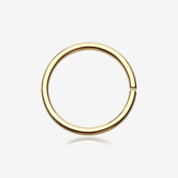 Gold PVD Basic Steel Bendable Hoop Ring